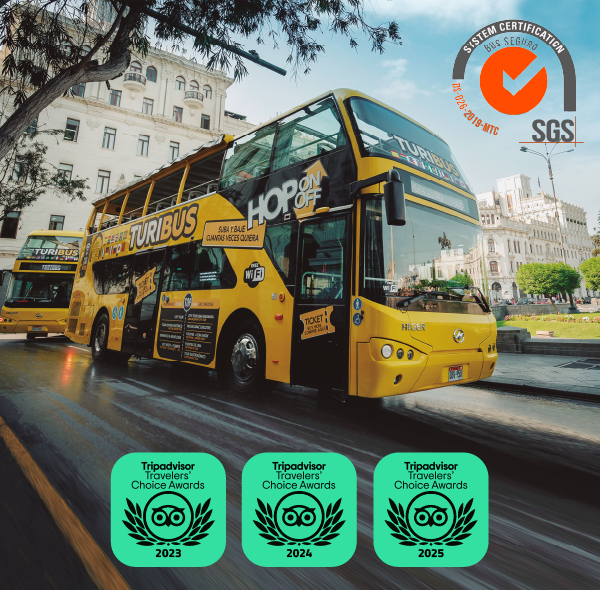 Bus panorámico Turibus en Lima, turismo flexible y seguro